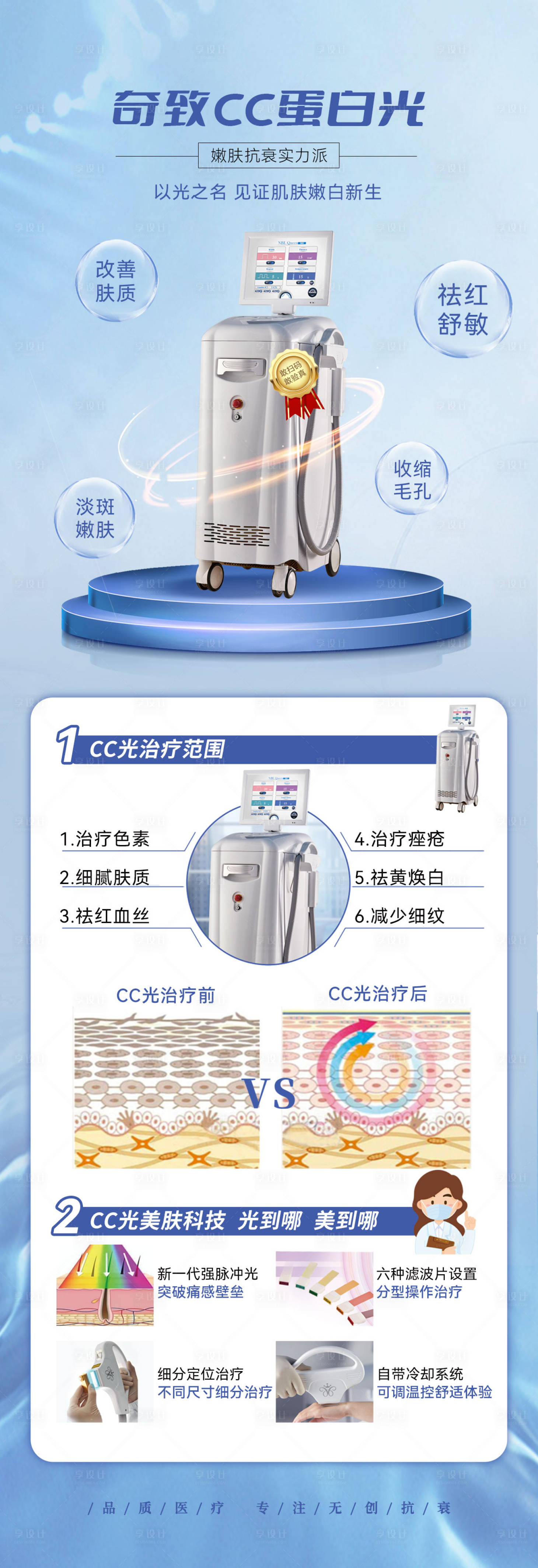 源文件下载【CC蛋白光医美仪器海报】编号：20231128163709766