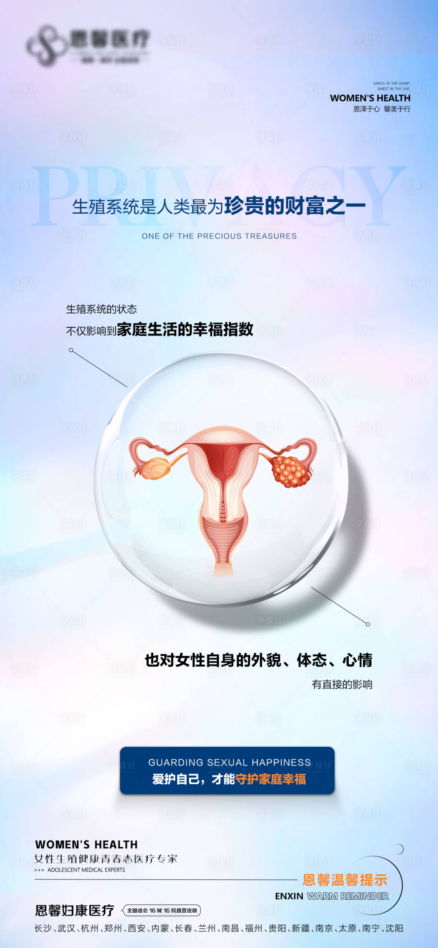源文件下载【享设计】搜索编号：45100020637187450【私密护理海报】