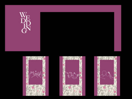 编号：20231108215206166【享设计】源文件下载-枚粉色婚礼照片墙背景板