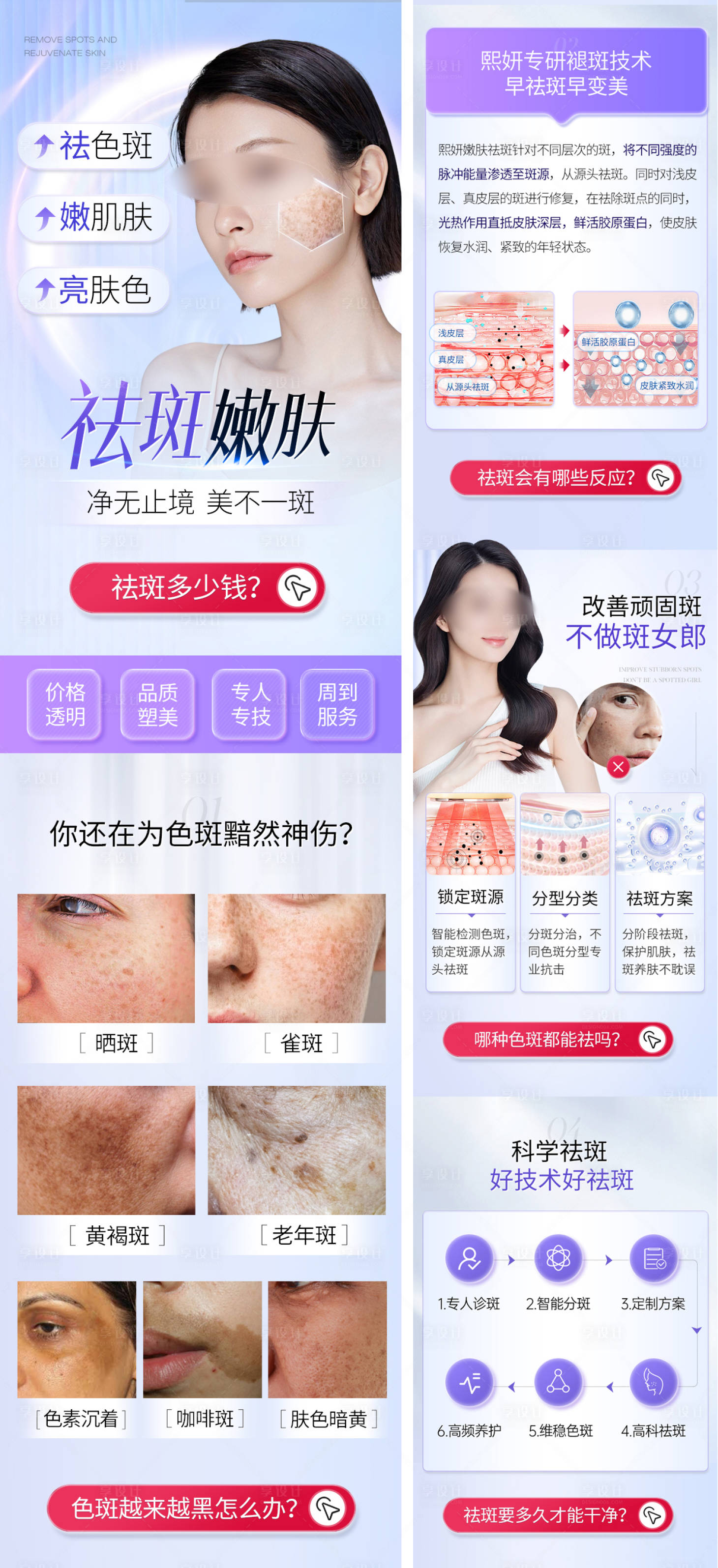 源文件下载【享设计】搜索编号：44470020514611390【美业祛斑详情页】