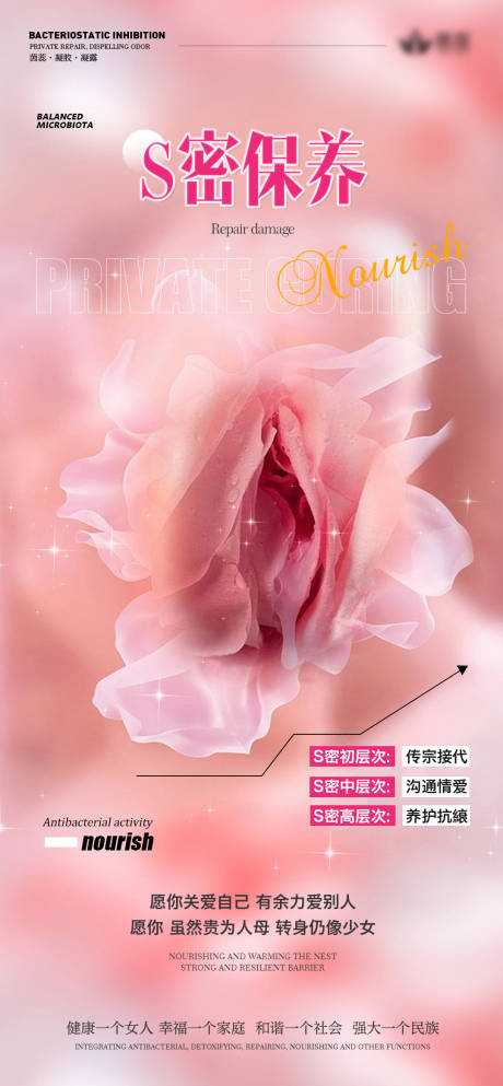 源文件下载【私密养护海报】编号：41670020541699047
