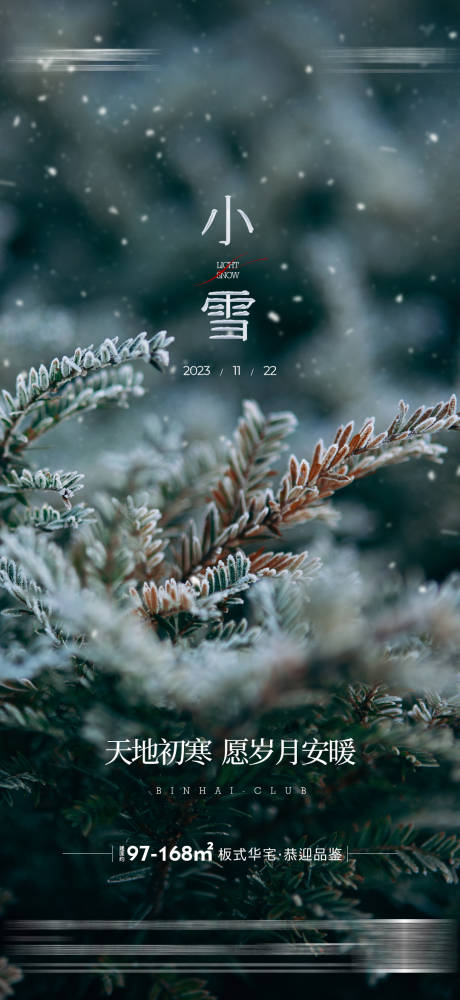 源文件下载【地产小雪海报】编号：99540020488351205