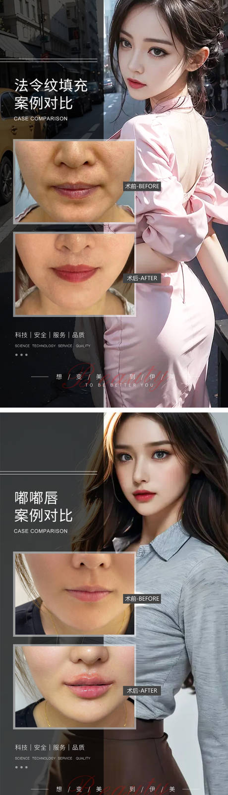 源文件下載【享設計】搜索編號：26000020232028930【醫美案例對比海報】