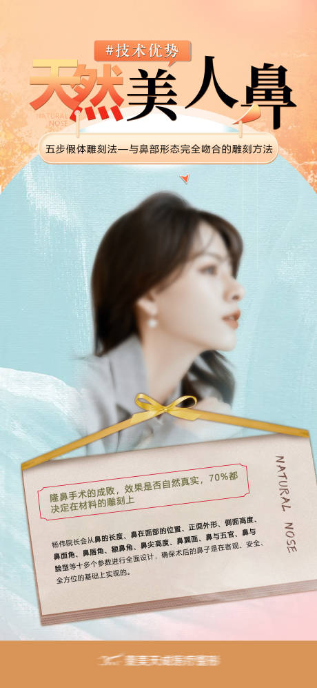源文件下载【医美鼻子海报】编号：66840020398447201