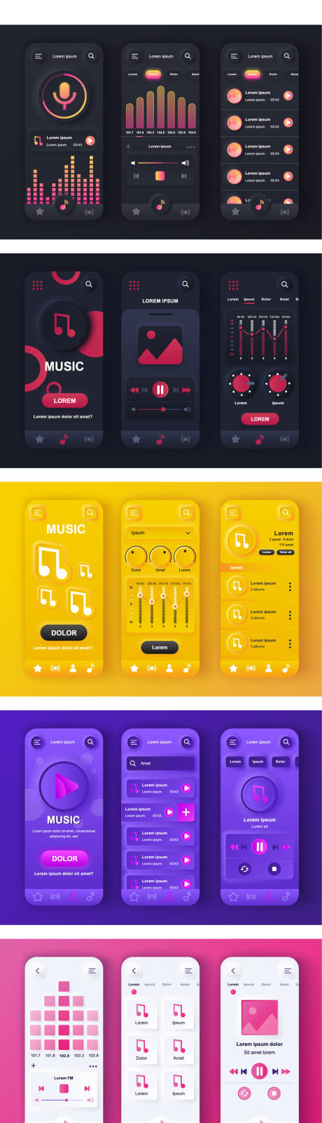 音乐APP设计UI界面设计