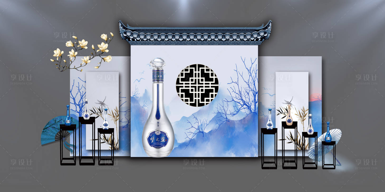 源文件下载【享设计】搜索编号：94530020761164024【酒类中式美陈】