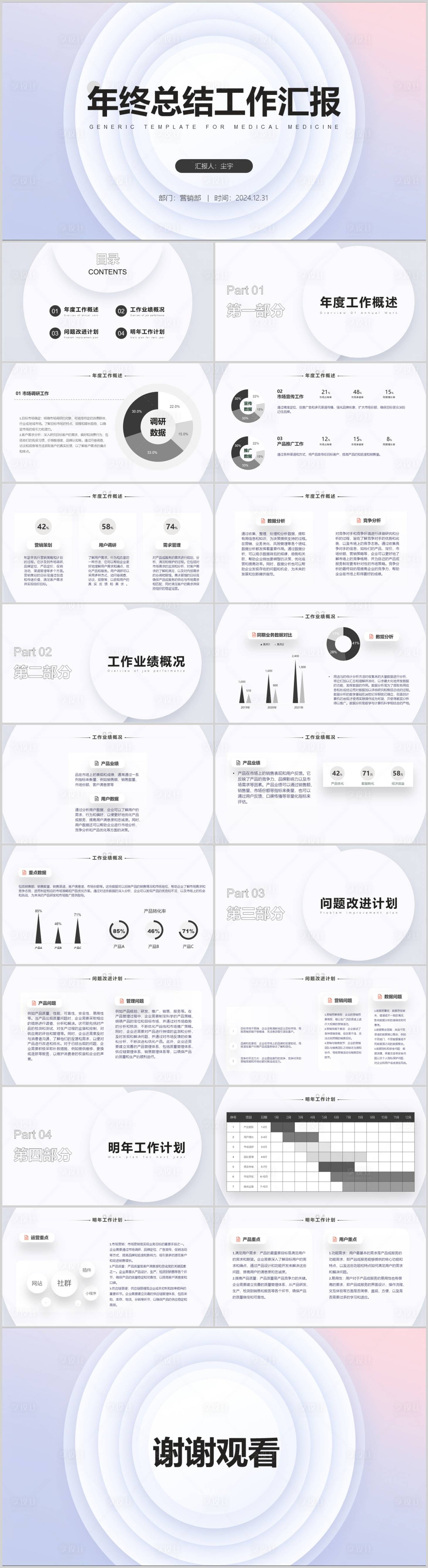 源文件下载【享设计】搜索编号：58460020866092918【年终总结工作汇报PPT】