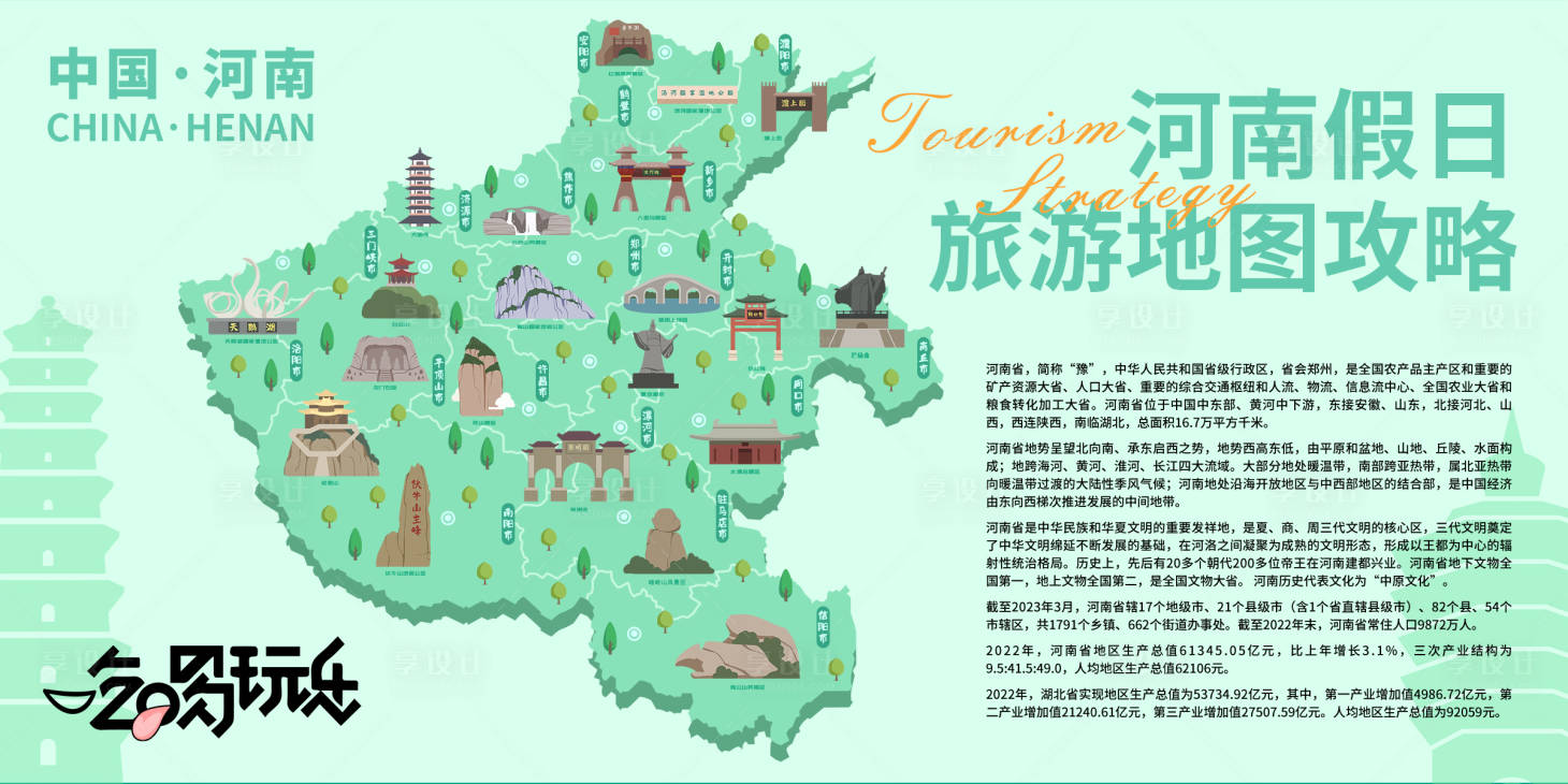 源文件下载【河南假日旅游地图攻略背景板 】编号：22920021047705664