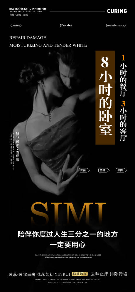 源文件下载【用心养护私密海报】编号：64910020721596765
