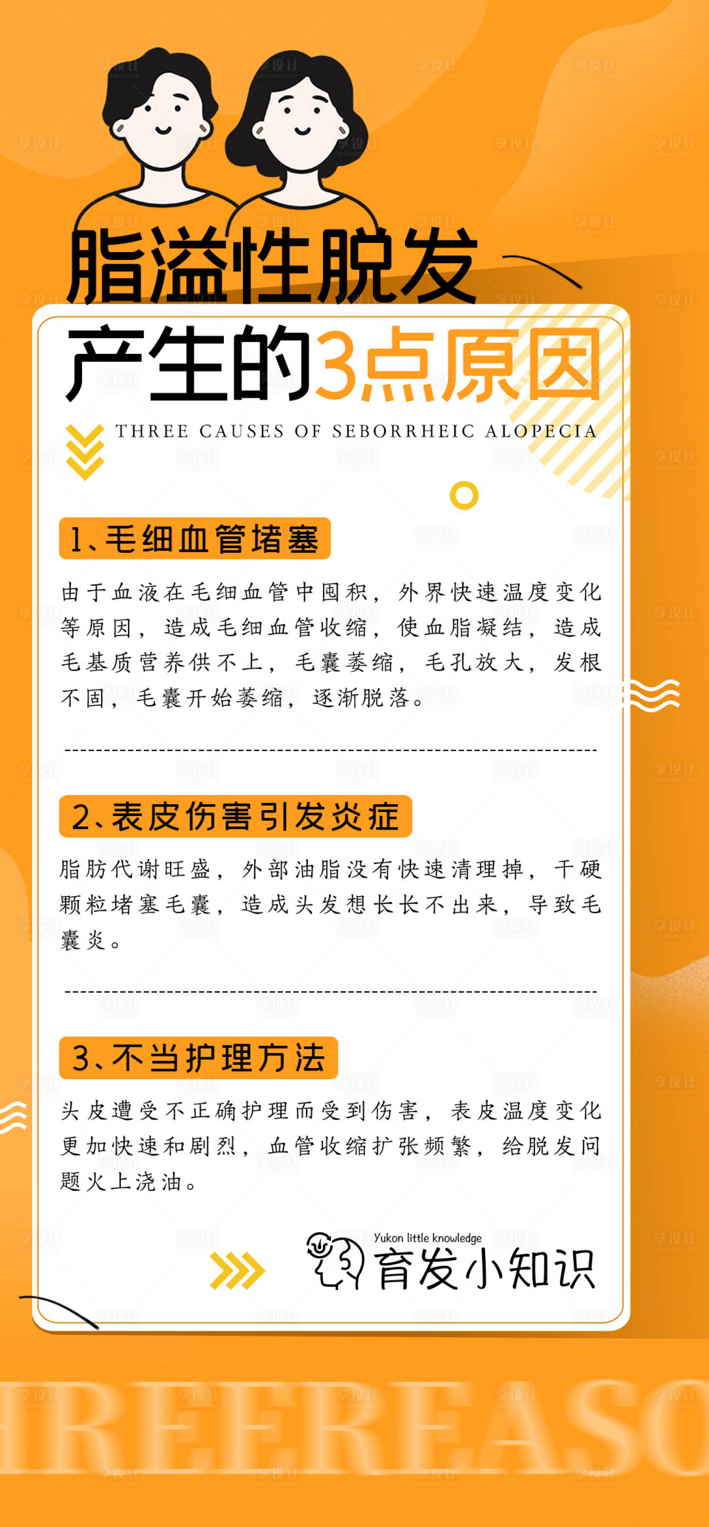 源文件下載【享設計】搜索編號：64810021008546412【脫發科普海報】