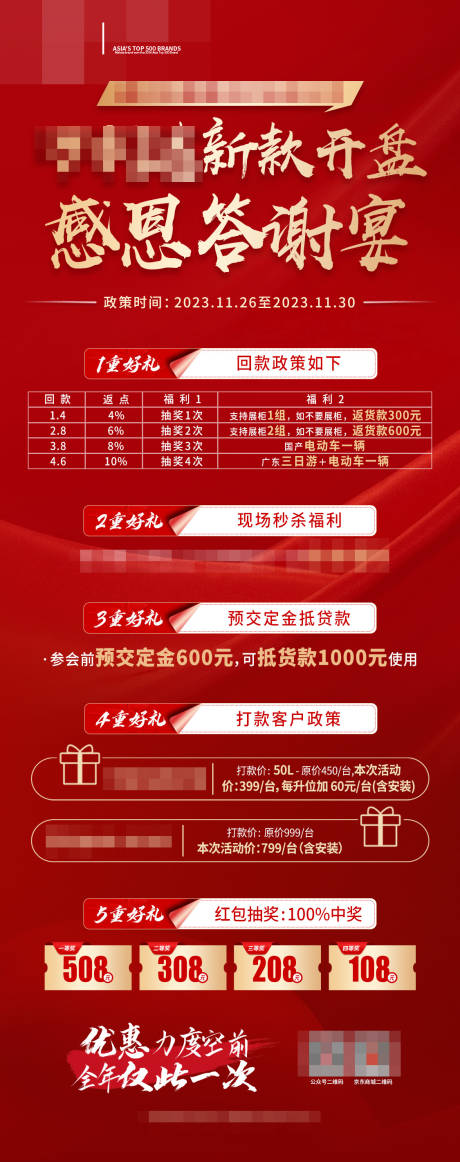 源文件下载【新款开盘红金活动海报】编号：80890020804262947