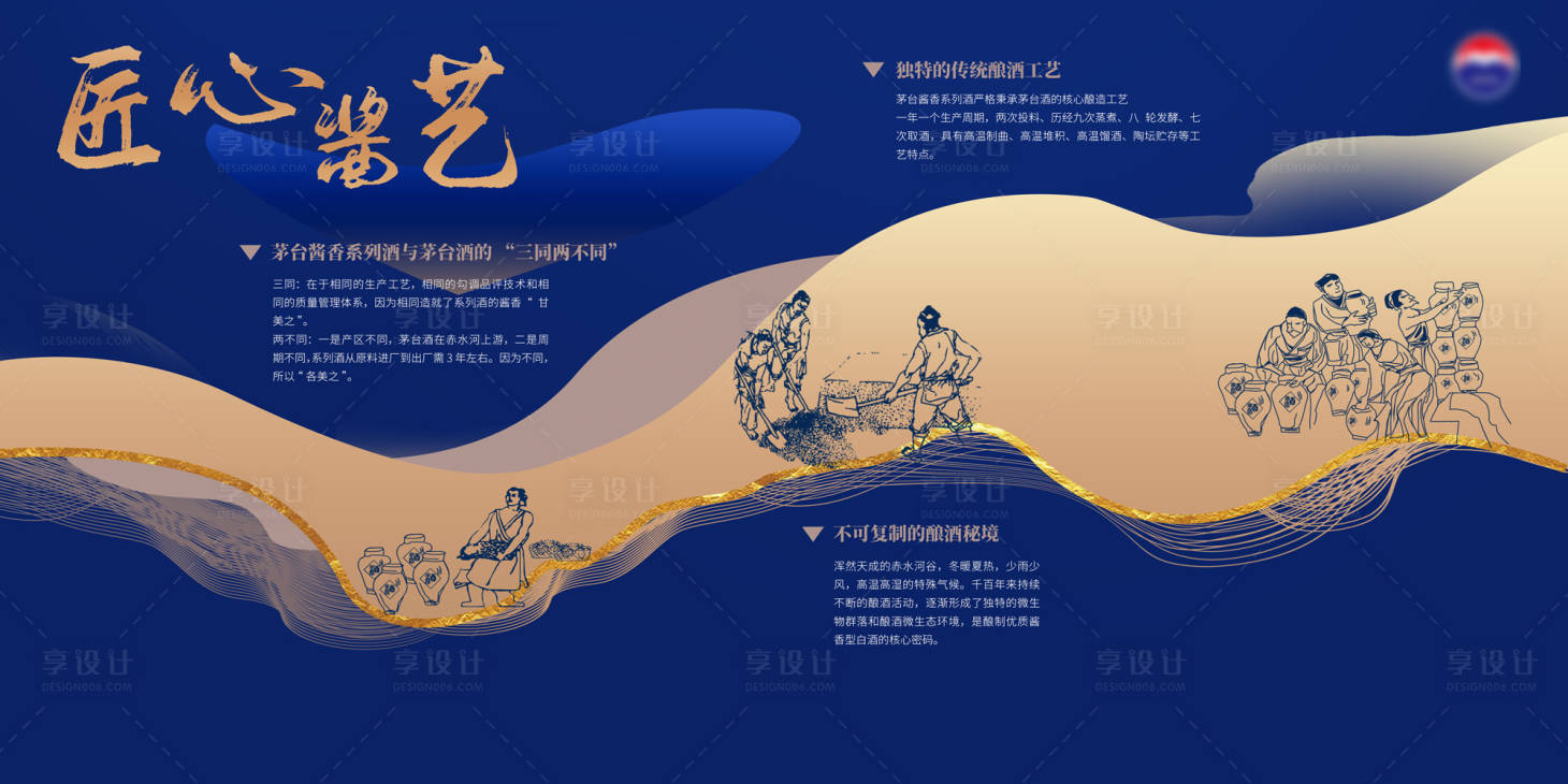 源文件下載【享設(shè)計(jì)】搜索編號(hào)：97390020887162572【茅臺(tái)工藝背景板】