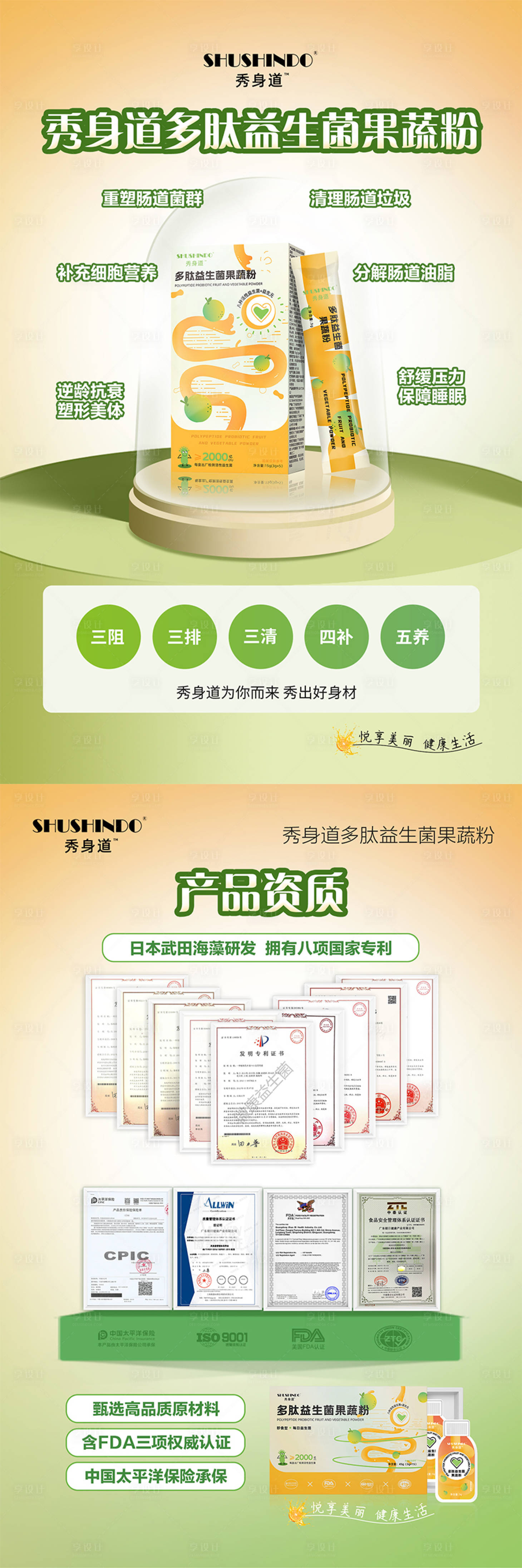 源文件下载【享设计】搜索编号：51540021026368014【微商减肥瘦身产品DM宣传单 】