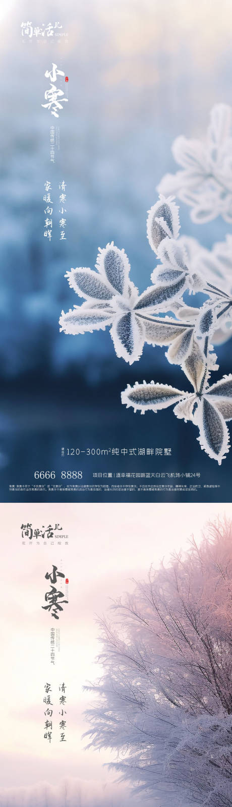 源文件下载【地产小寒海报】编号：43170021149768593