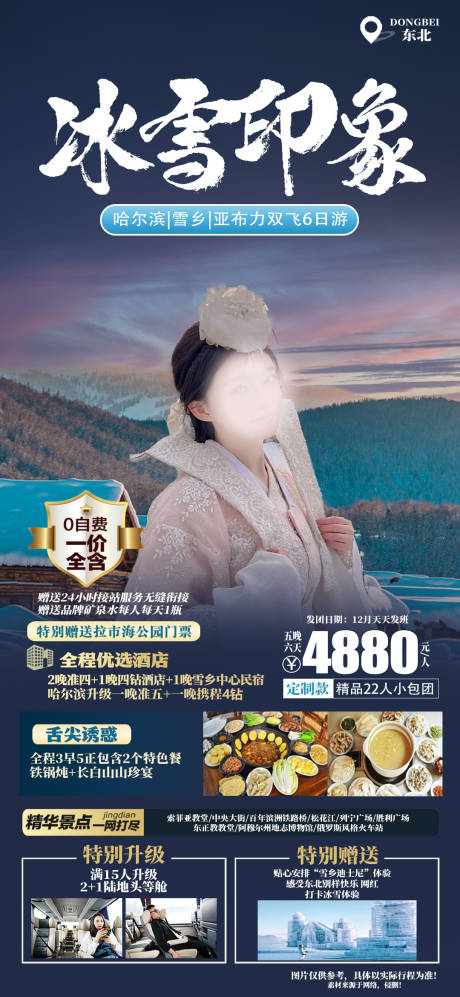 源文件下载【冰雪印象东南亚旅游海报】编号：69670020724407997
