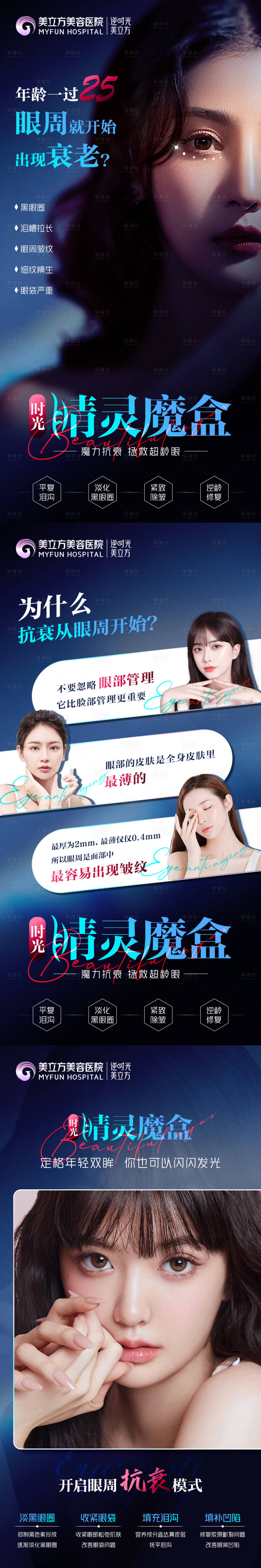 源文件下載【享設(shè)計(jì)】搜索編號(hào)：81840021173004343【醫(yī)美眼周抗衰美女系列海報(bào)】