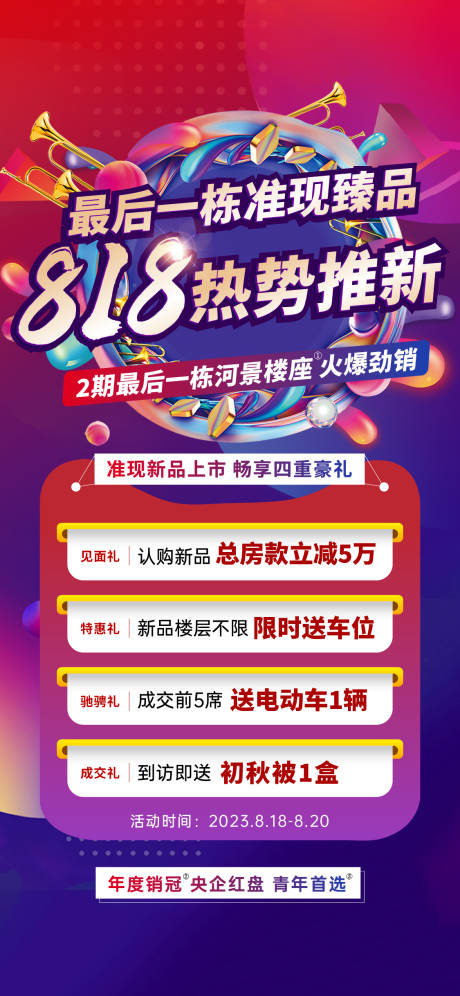 源文件下载【促销四重礼海报】编号：12110021090649844