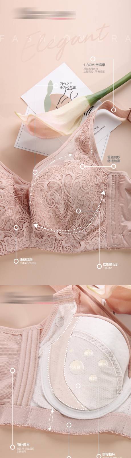 源文件下载【享设计】搜索编号：34070020787558064【文胸静物细节系列海报】