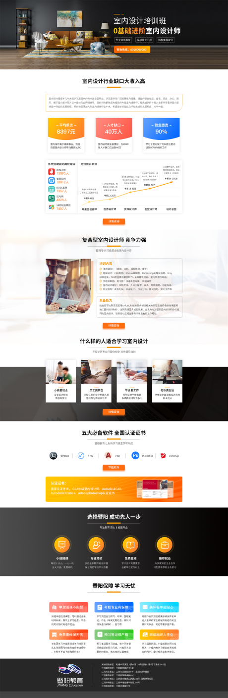 源文件下载【室内设计培训网页设计】编号：66230020828647297