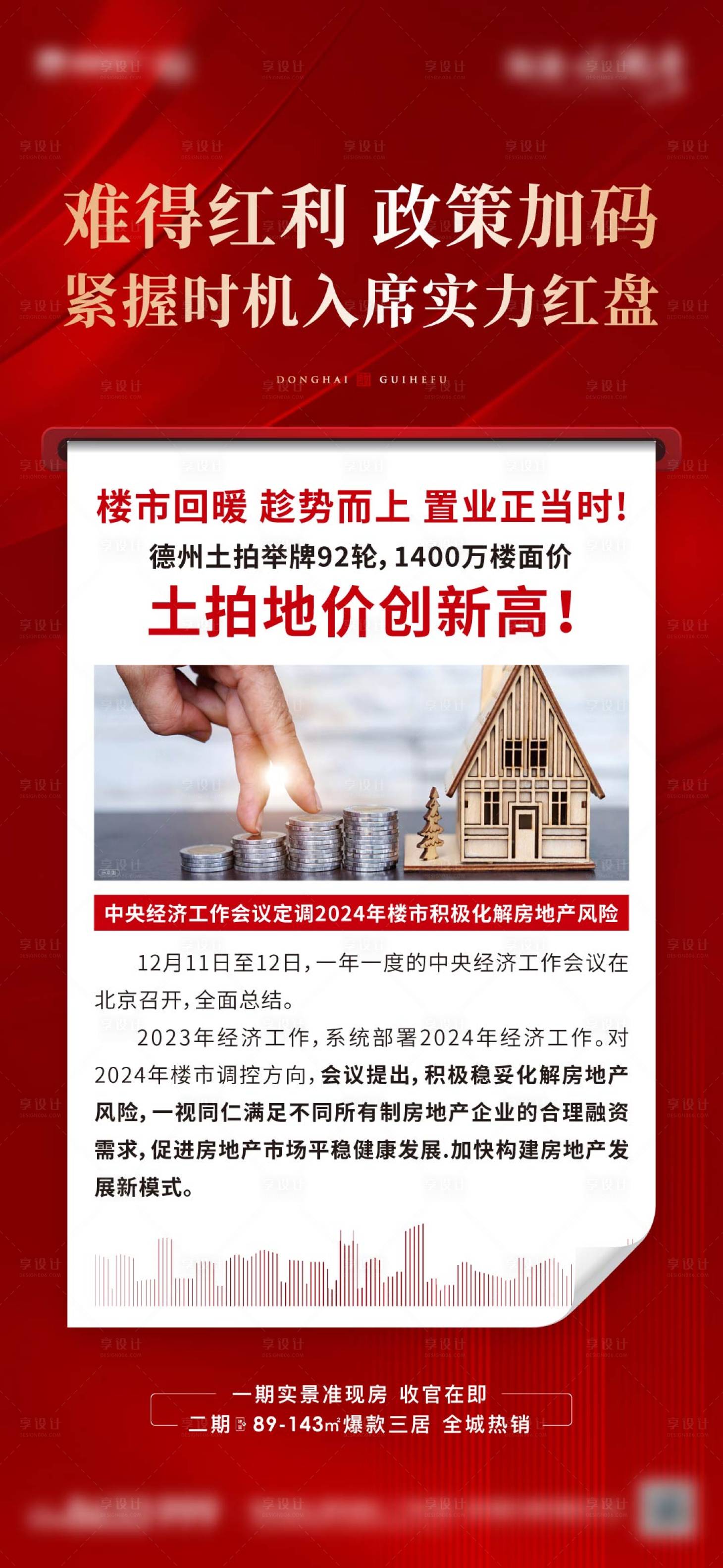 源文件下载【地产政策利好海报】编号：20231215112710017