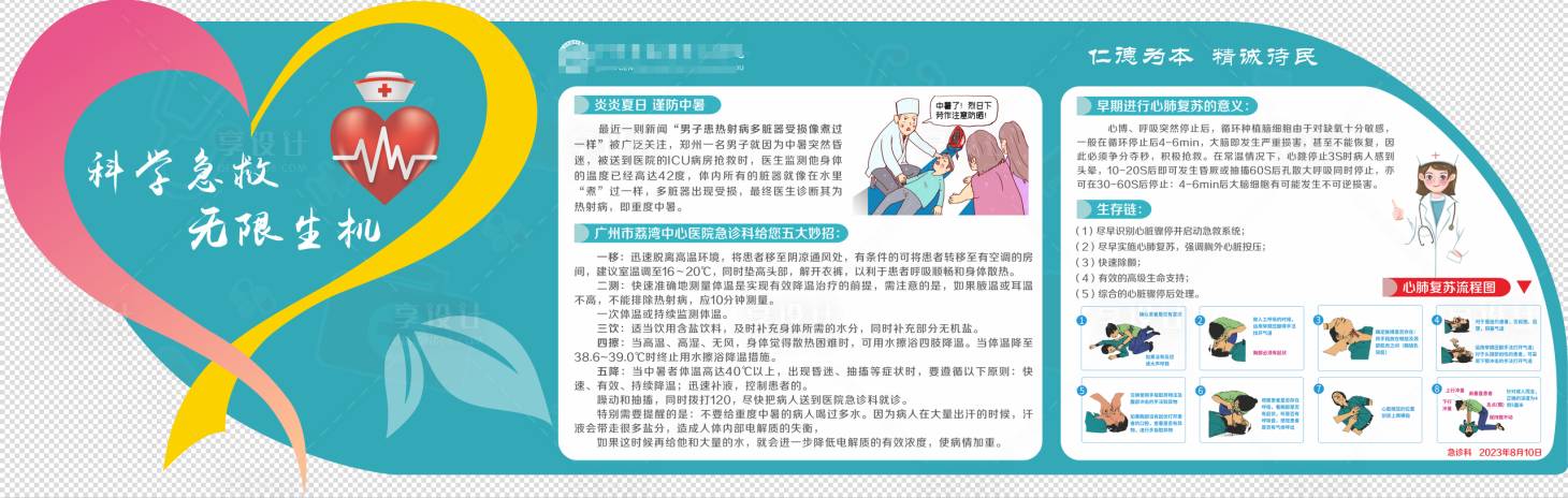 源文件下載【享設計】搜索編號：84550021200046172【醫院小提示展板】