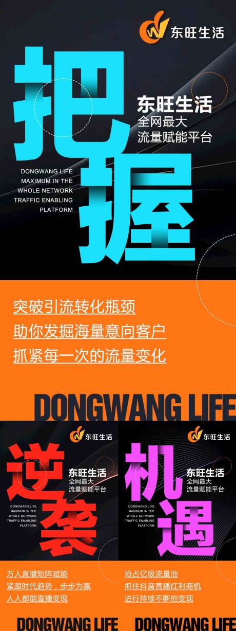 源文件下载【电商平台招商海报】编号：46900021252898576