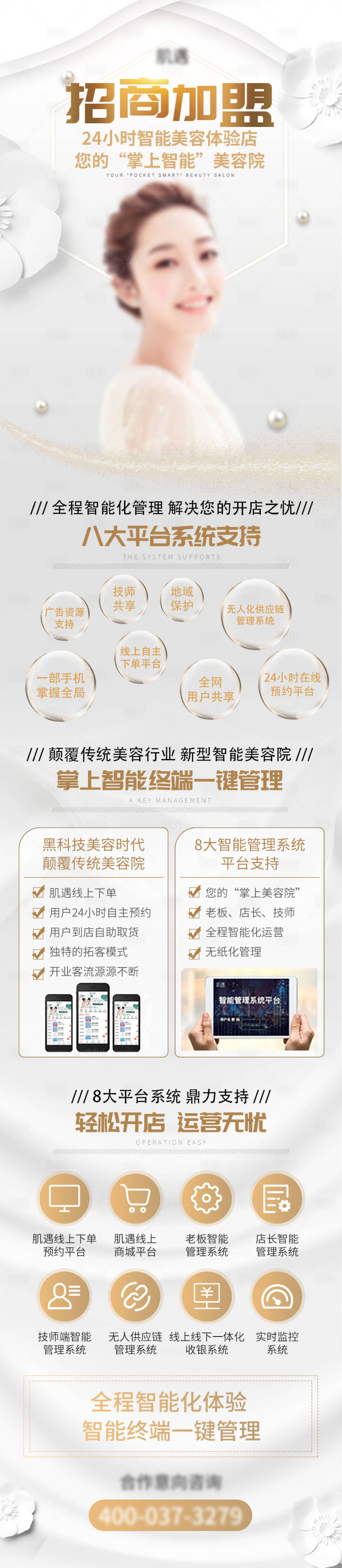 源文件下载【享设计】搜索编号：41550021105417215【美容招商加盟长图】
