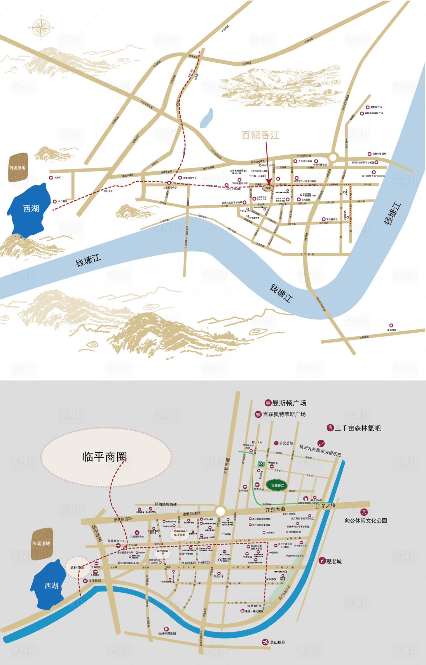 源文件下載【享設計】搜索編號：36650020839402931【地產地圖區位圖設計】