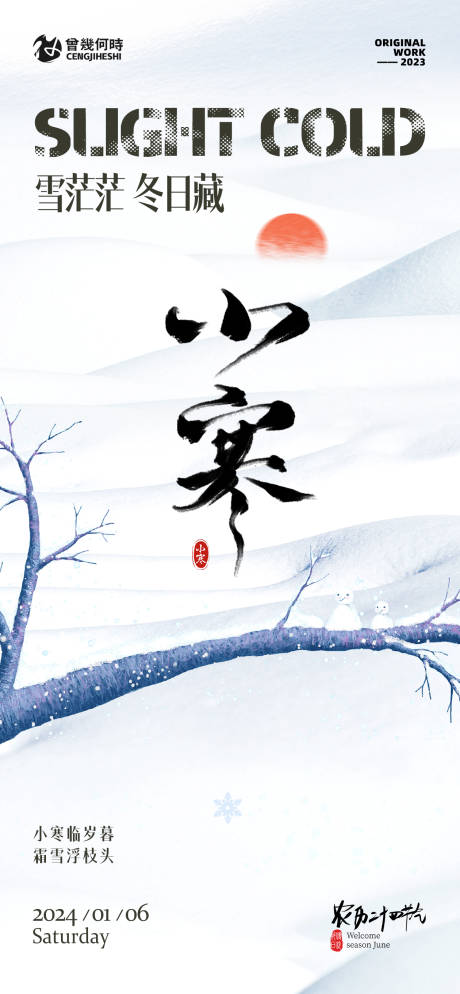 源文件下载【小寒医美节气海报】编号：59310021230053013