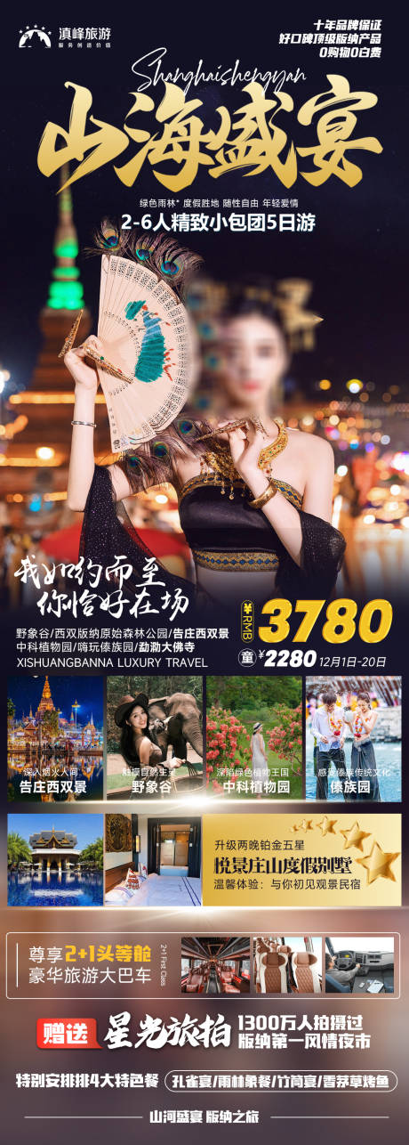 源文件下载【西双版纳旅游海报】编号：72610020800338998