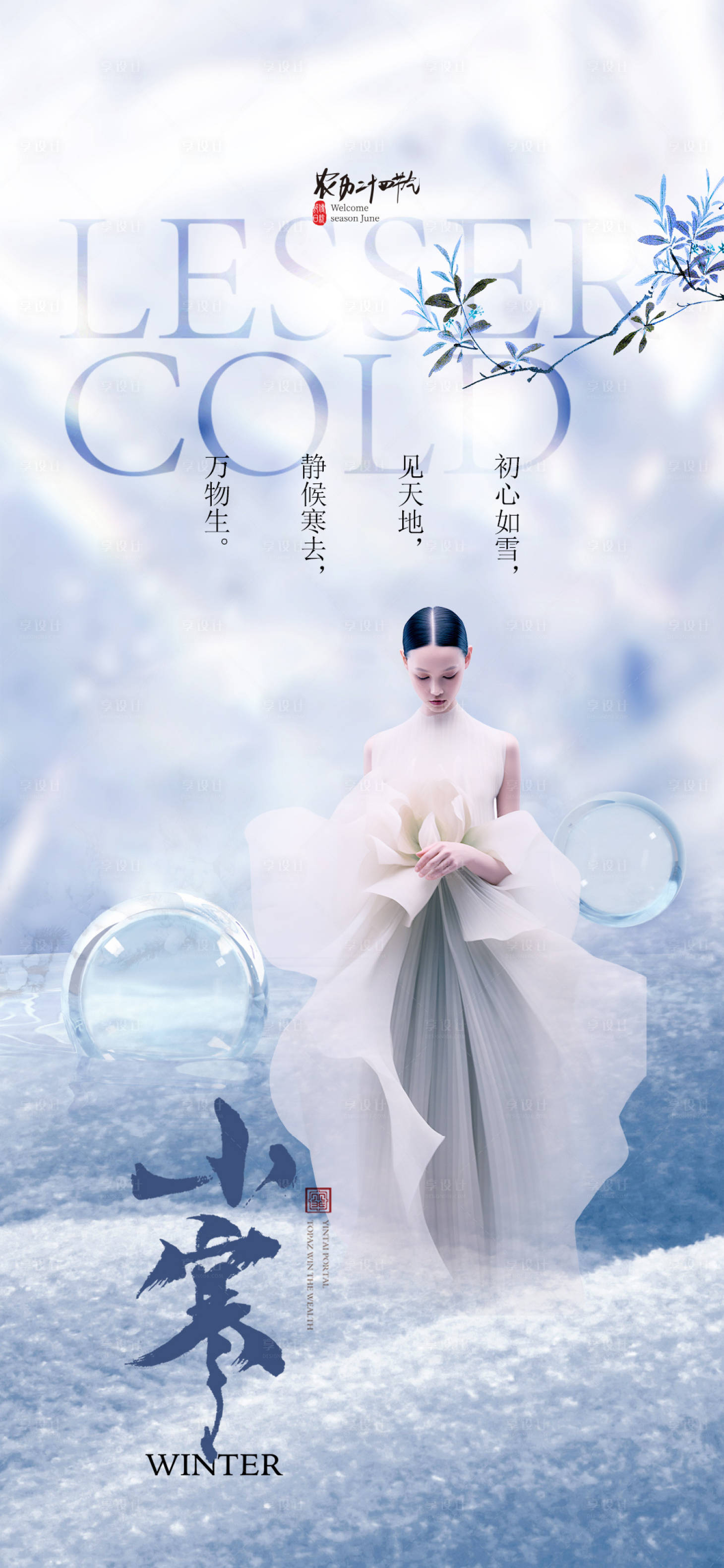 源文件下載【享設計】搜索編號：12680020870397246【醫美小寒促銷海報】