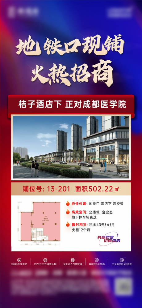 源文件下载【商业地产商铺价值点海报】编号：20231220093537144