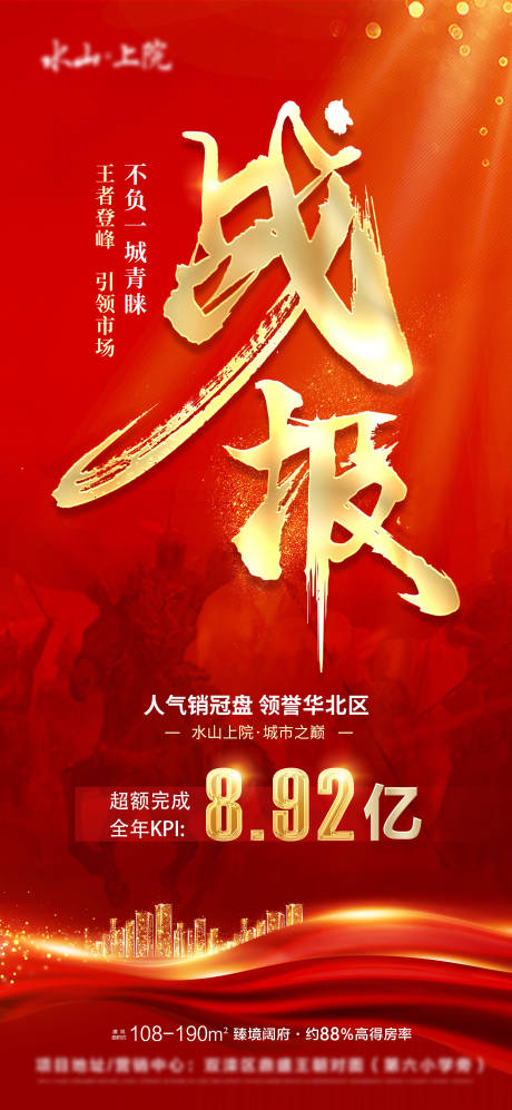 源文件下载【地产战报海报】编号：72200020823227561