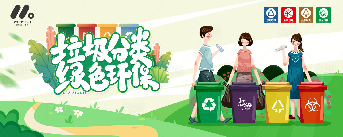 源文件下載【享設計】搜索編號：64600020729866364【垃圾分類主畫面】