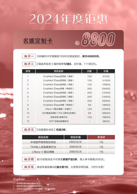 源文件下载【医美年度钜惠活动卡项海报】编号：24180021076785790