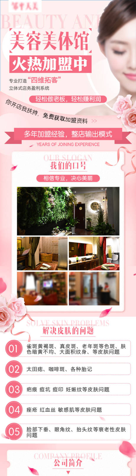 源文件下载【美容招商长图海报】编号：68030021115674893