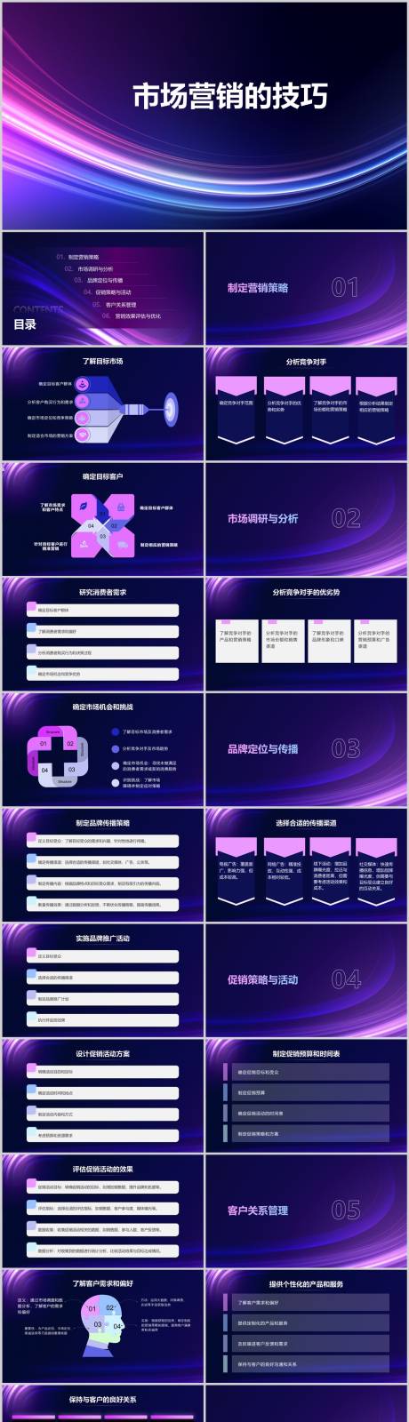 源文件下载【享设计】搜索编号：80940020770306754【市场营销的技巧PPT】