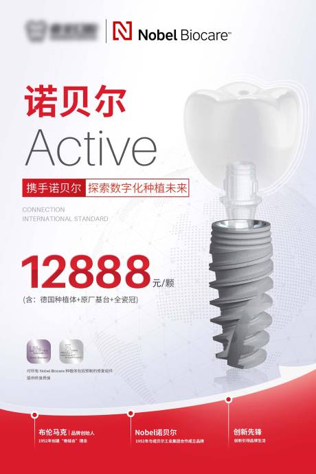 源文件下载【诺贝尔种植体口腔展板海报】编号：62650020980993827