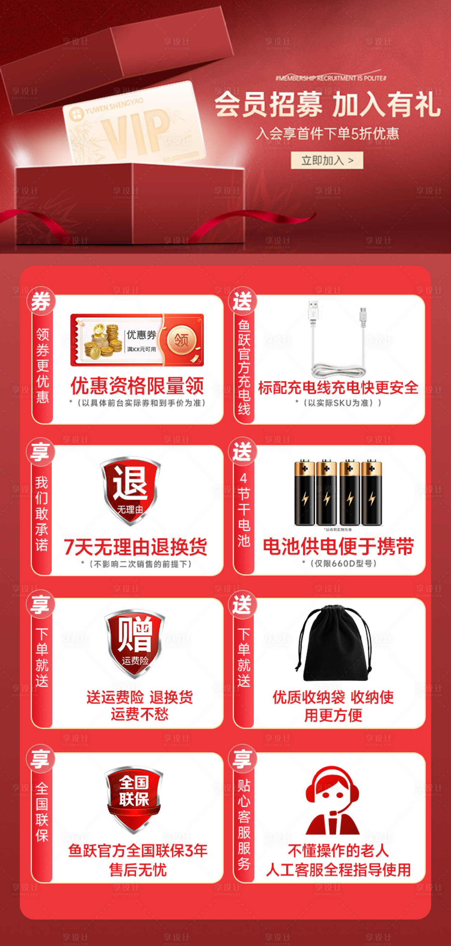 源文件下载【享设计】搜索编号：63180020854463042【VIP福利卡海报】