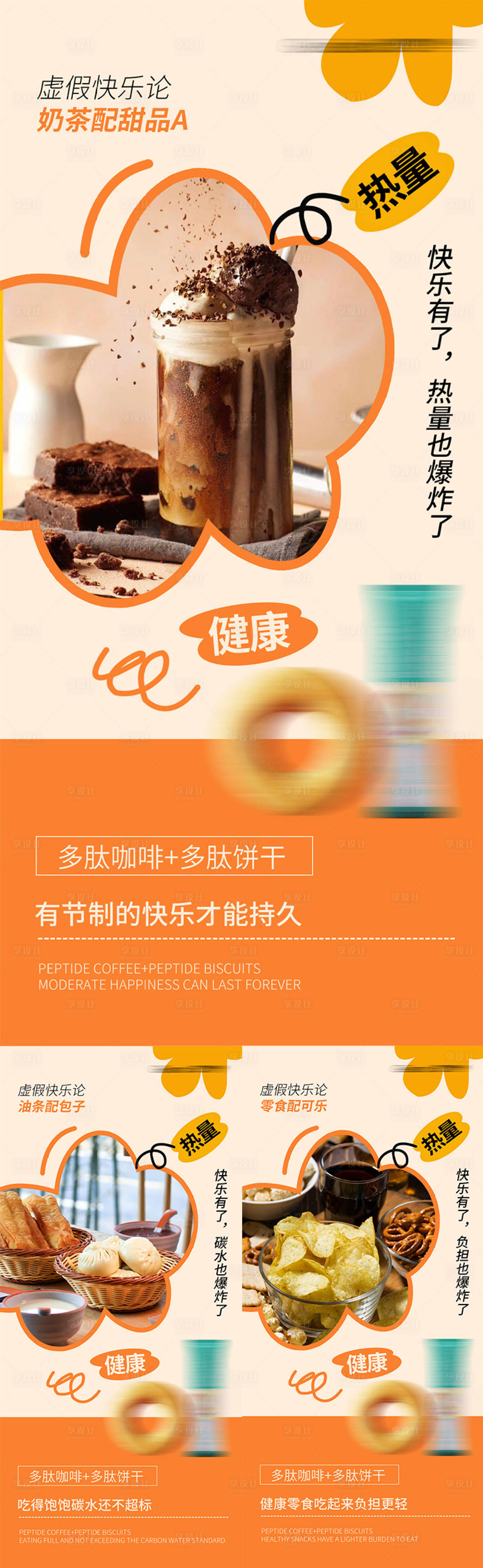 源文件下载【享设计】搜索编号：19980020874603923【健康减脂代餐产品海报】