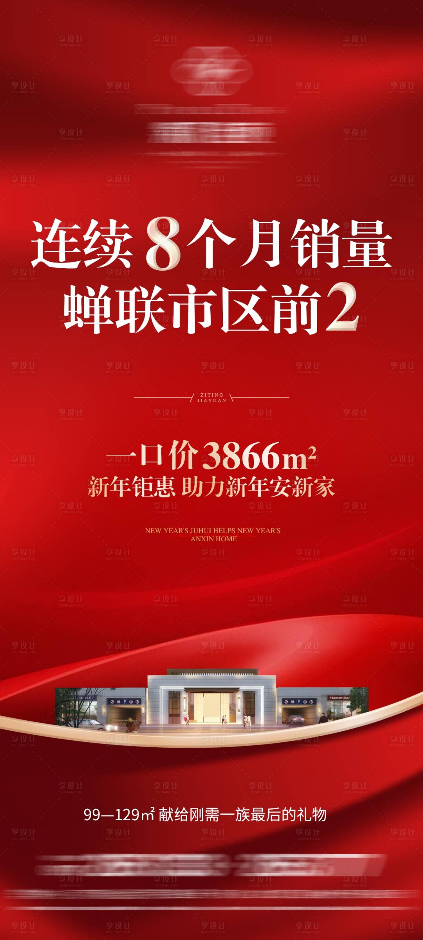 源文件下载【地产红金业绩海报】编号：21300021234049889