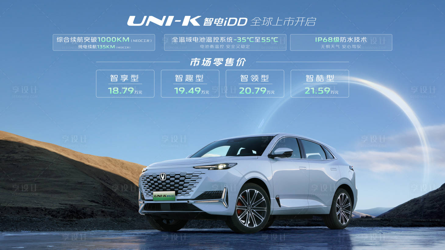 源文件下載【享設計】搜索編號：67520021118745842【北極之光炫酷汽車海報】