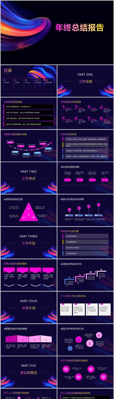 源文件下载【年终总结报告PPT】编号：20231230095725238