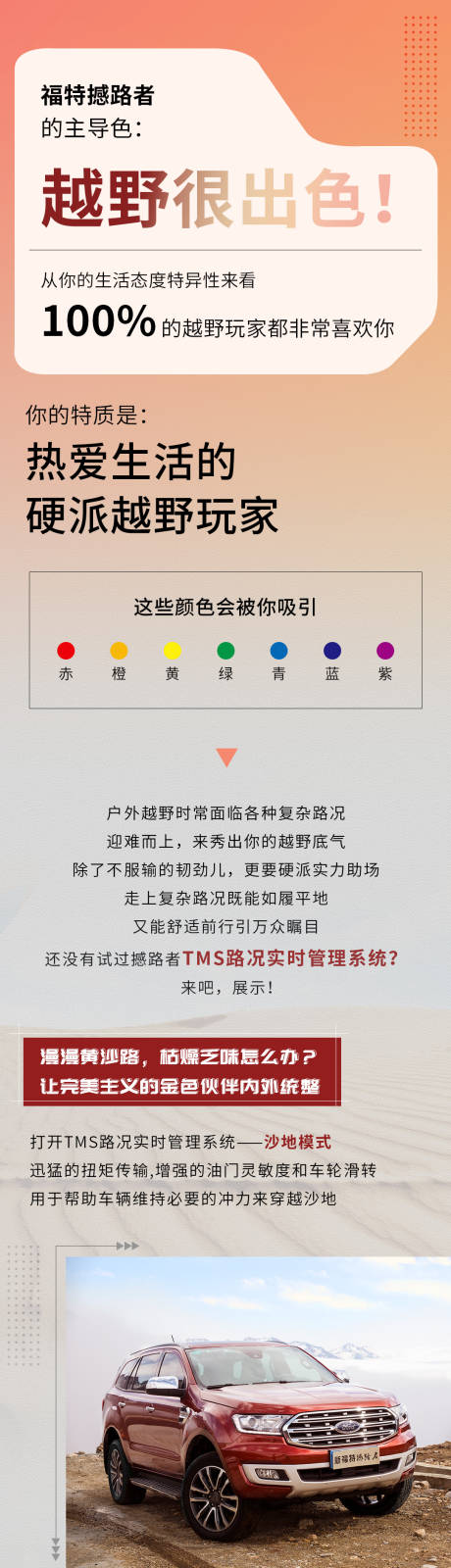 源文件下载【享设计】搜索编号：34100020827292752【汽车越野卖点长图】