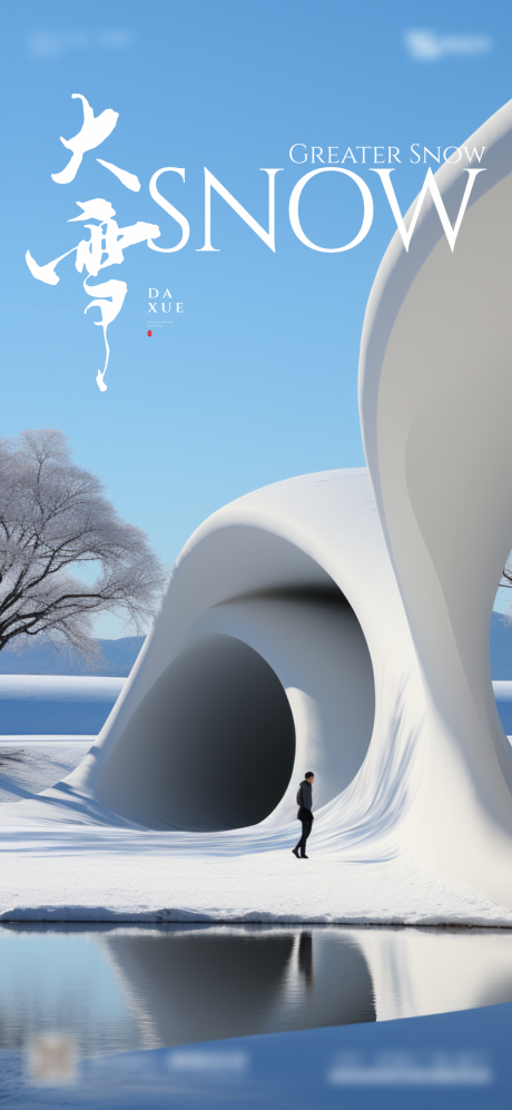 源文件下载【地产大雪冬天海报】编号：29610020794946045