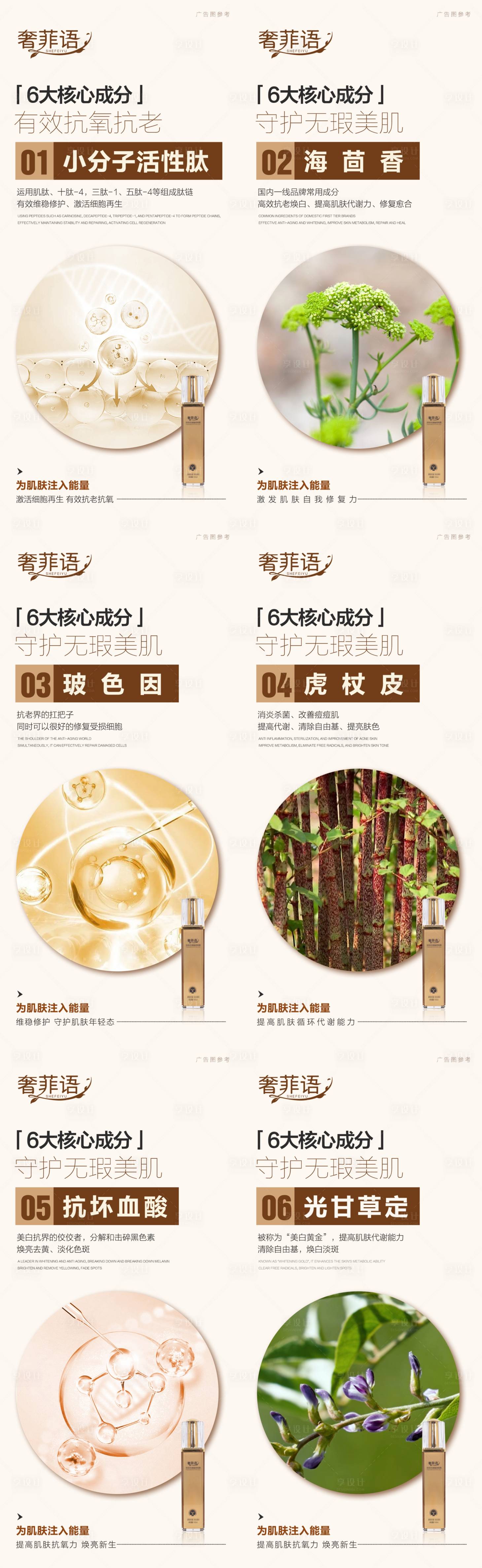源文件下載【享設計】搜索編號：45020021209493848【美業護膚成分系列海報】
