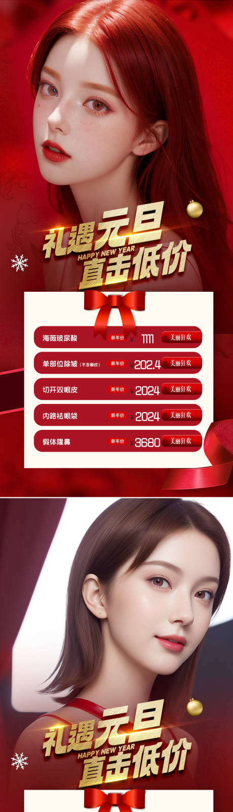 源文件下载【医美元旦海报】编号：20950021139094233