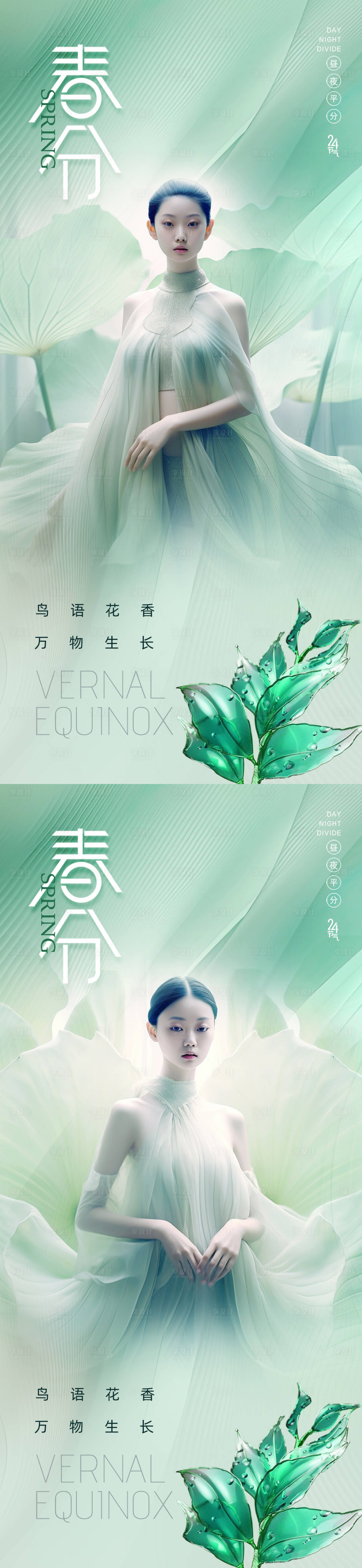 源文件下載【享設計】搜索編號：87000020745387817【醫美春分促銷小清新系列海報】