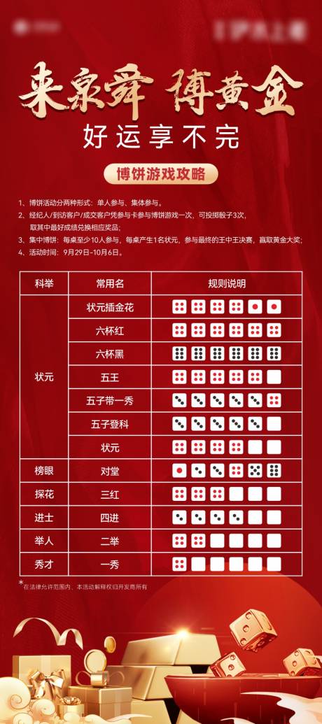 源文件下载【享设计】搜索编号：60640021025403898【博饼规则海报】