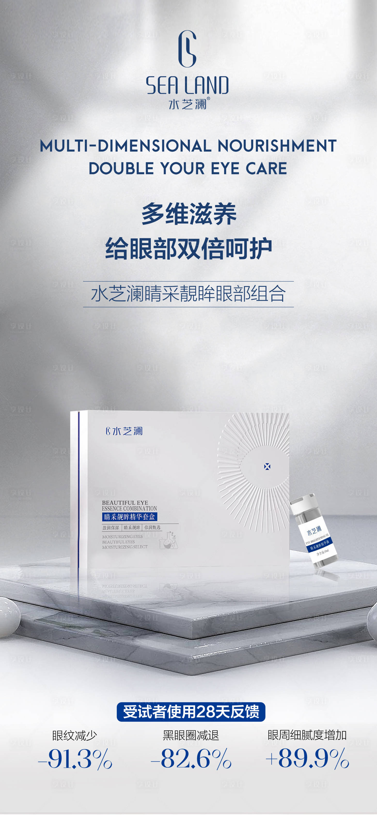 源文件下载【享设计】搜索编号：69080020891995450【眼修护产品海报】